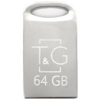Флеш-накопитель USB 64GB T&G 105 Metal Series Silver (TG105-64G)