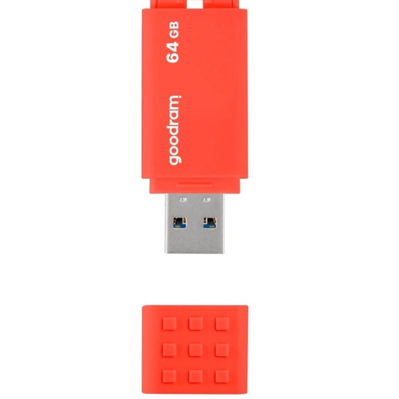Флеш-накопичувач USB3.2 64GB Goodram UME3 Orange (UME3-0640O0R11) (UME3-0640O0R11	)