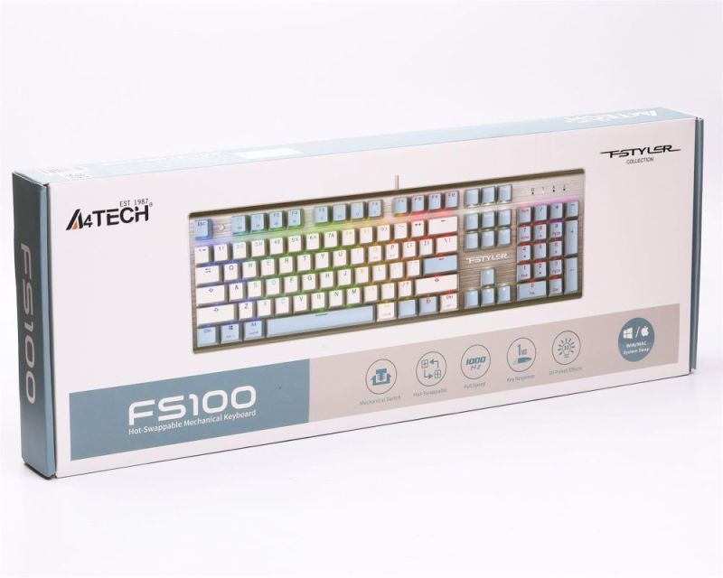 Клавиатура A4Tech Fstyler FS100 Icy Blue (FS100 (Icy Blue))