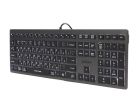 Клавиатура A4Tech Fstyler FX60H Grey White Backlit (FX60H USB (Grey) White backlit)