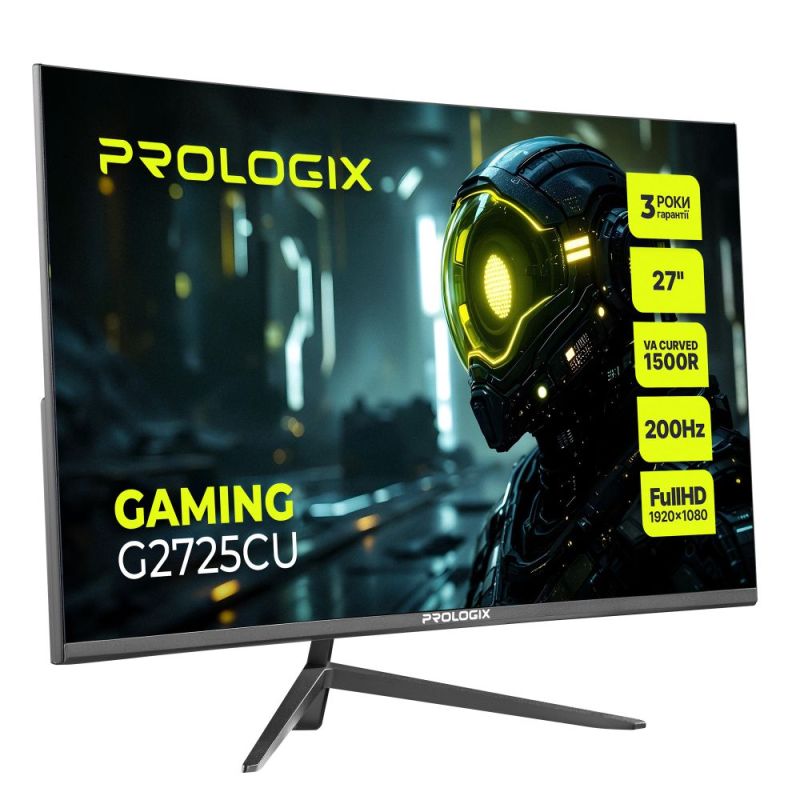Монитор Prologix Gaming 27" VA Black Curved 200Hz (G2725CU)