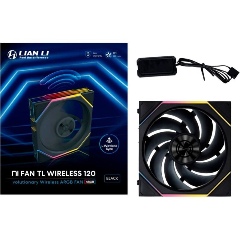 Вентилятор Lian Li Uni Fan TL Wireless 120-1 Black (G99.12TL1W1B.00)