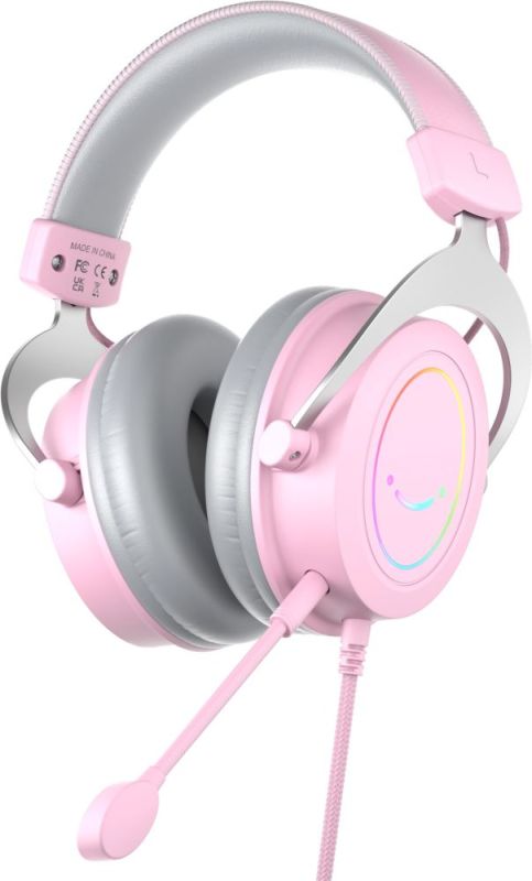 Гарнітура Fifine RGB Pink (H3P)