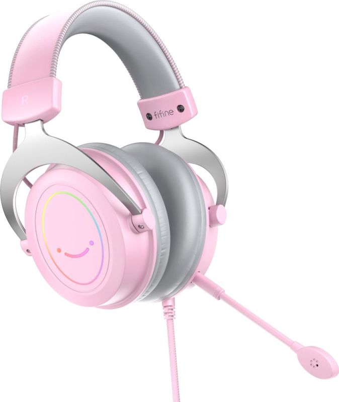 Гарнітура Fifine RGB Pink (H3P)