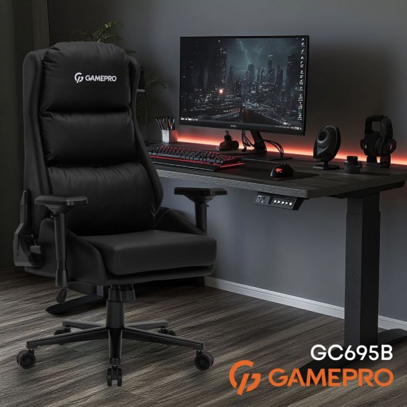 Кресло для геймеров GamePro Black (GC695B)