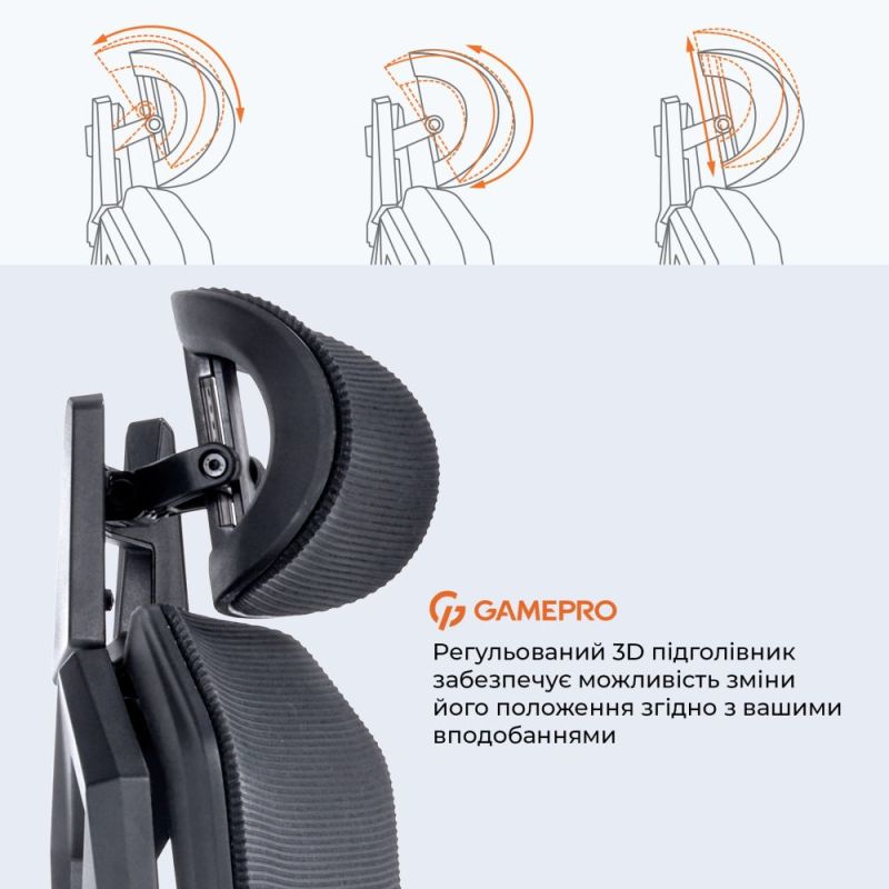 Кресло для геймеров GamePro Edge Black (GC820MB)