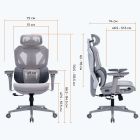 Кресло для геймеров GamePro Edge Grey (GC820MG)