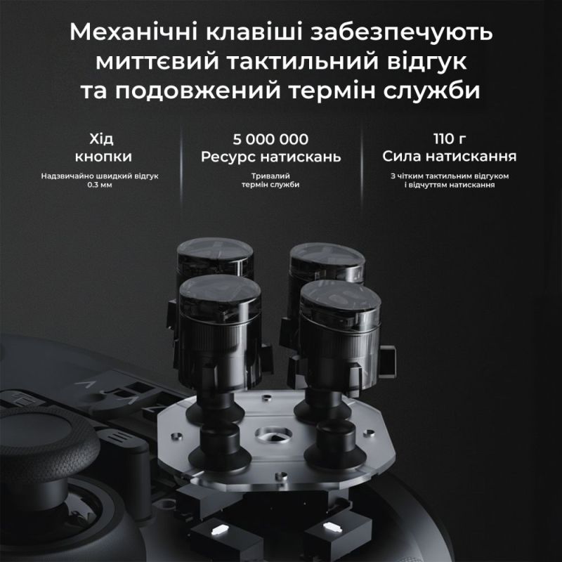 Геймпад Ajazz GP100S RGB Black (GP100S-B)