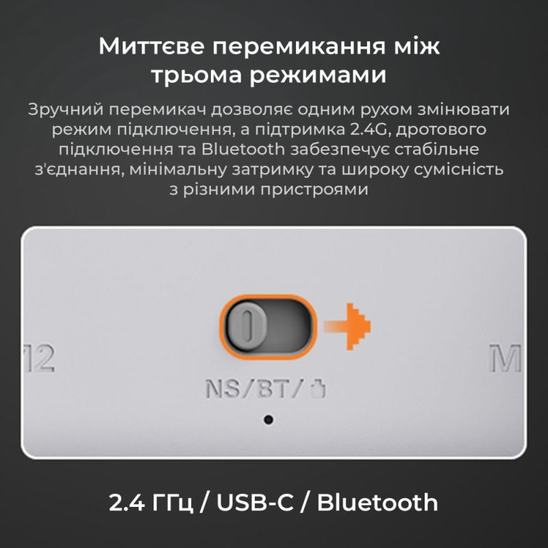 Геймпад Ajazz GP100S RGB White (GP100S-W)