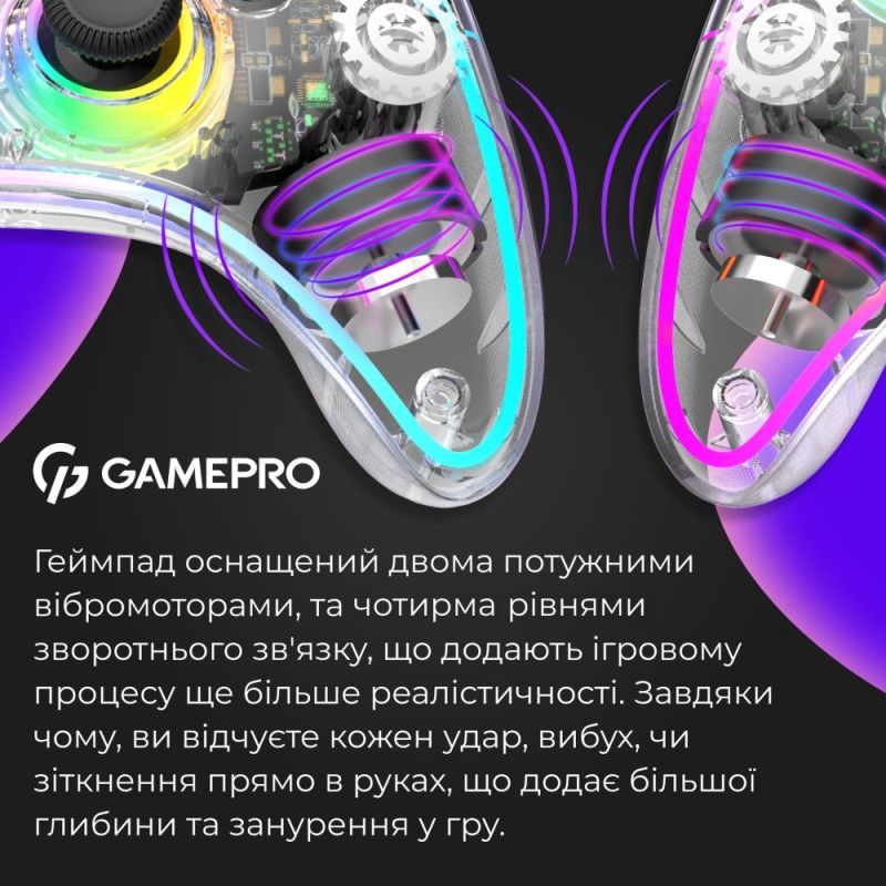 Геймпад GamePro Transparent (GPX13T)