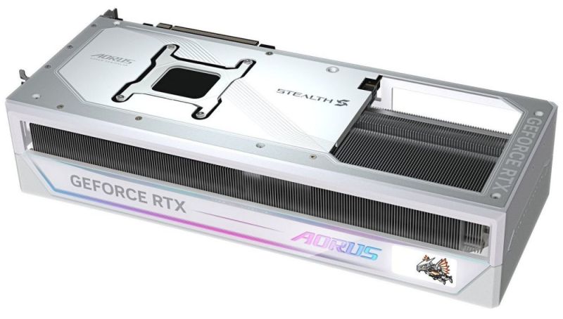 Видеокарта GF RTX 5090 32GB GDDR7 Aorus Stealth Ice Gigabyte (GV-N5090AORUSST ICE-32GD)