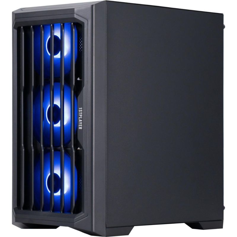 Корпус 1stPlayer Black без БП (H2-BK-4F7)