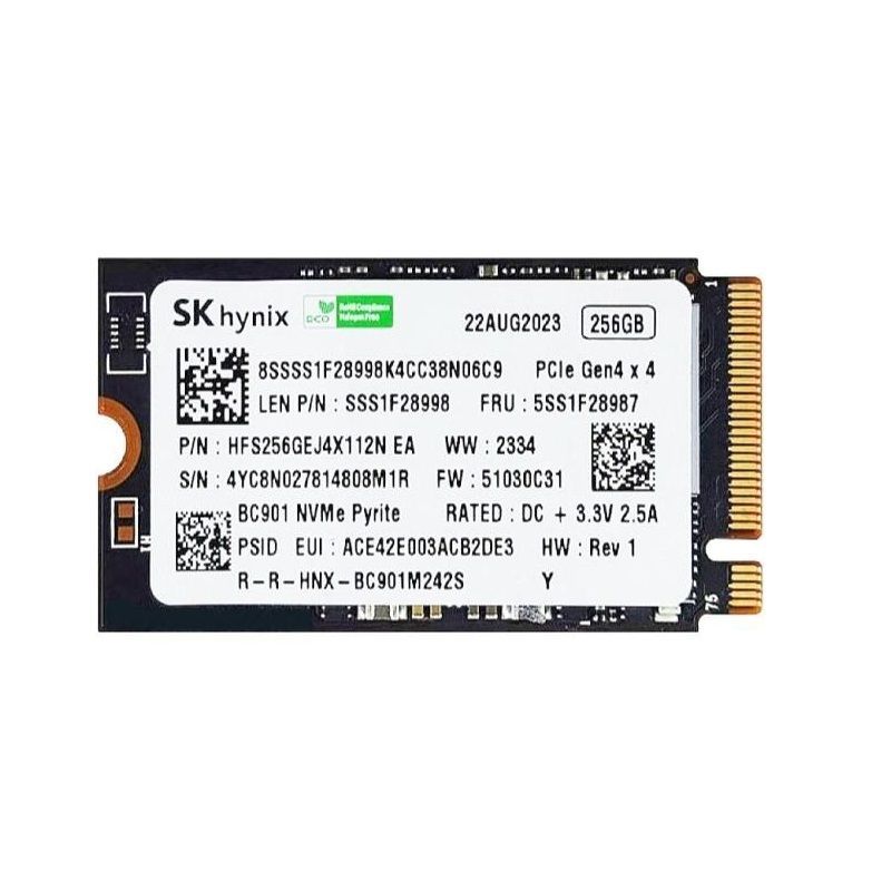 Накопичувач SSD  256GB SK hynix M.2 2242 NVMe PCIe 4.0 x4 (HFS256GEJ4X164N)