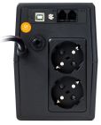 Джерело безперебійного живлення NJOY Horus Plus 600 (PWUP-LI060H1-AZ01B) Lin.int., AVR, 2 x евро, USB, LCD, пластик (Horus Plus 600 USB)
