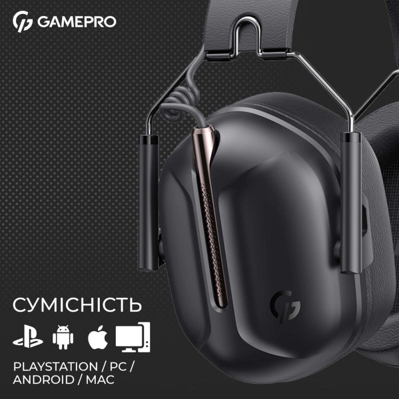 Гарнитура GamePro Genesis Hunter Black (HS1350B)