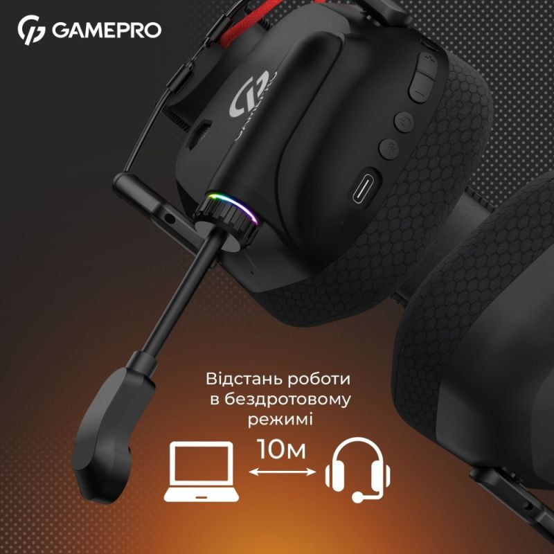 Гарнітура GamePro Genesis Mercury Pro Black (HSW120B)
