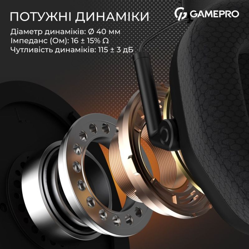 Гарнітура GamePro Genesis Mercury Pro Black (HSW120B)