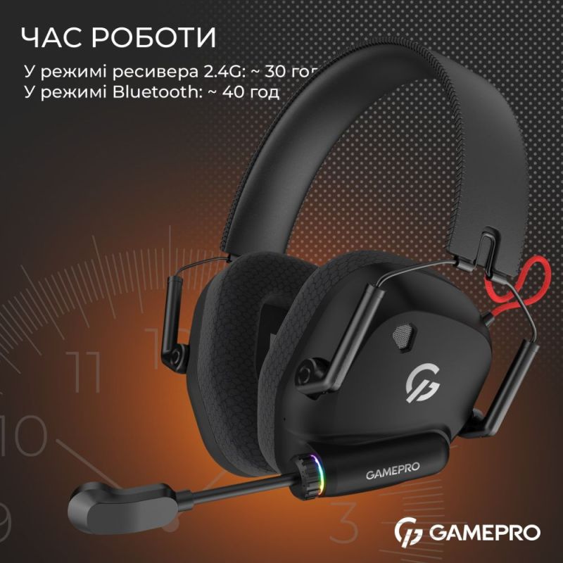 Гарнітура GamePro Genesis Mercury Pro Black (HSW120B)