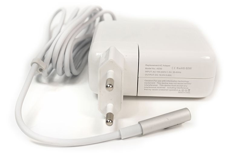Блок питания для ноутбуков PowerPlant APPLE 220V, 16.5V 60W 3.65A (Magnet tip)