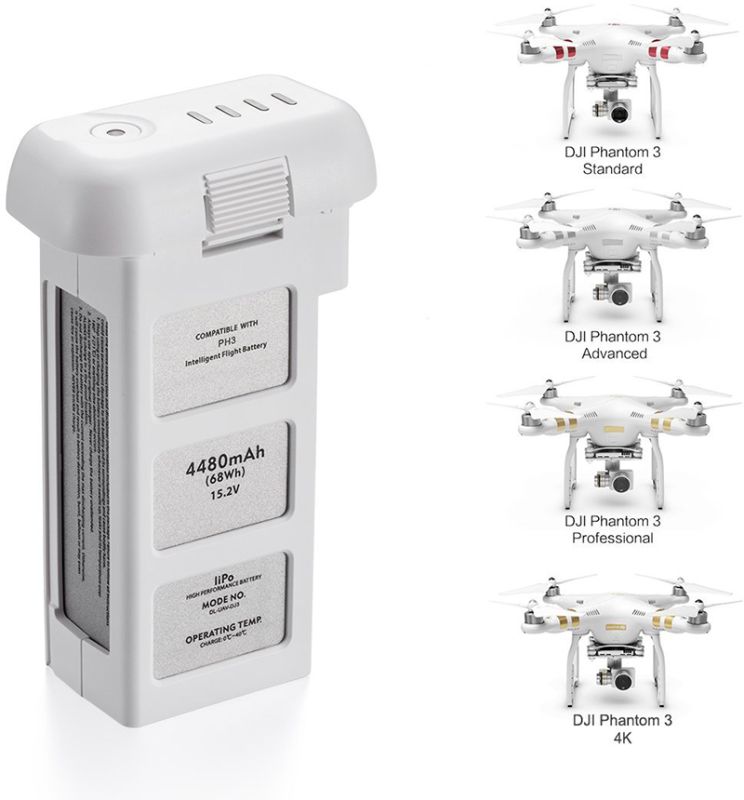 Аккумулятор PowerPlant DJI Phantom 3 4480mAh