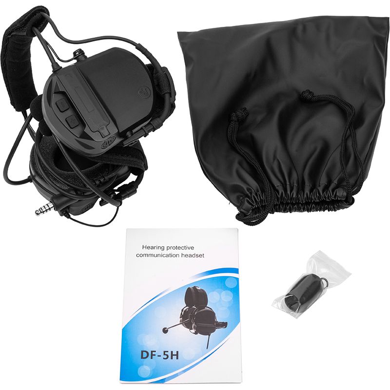 Навушники тактичні активні Power-Time (Neckband) (DF-5H)
