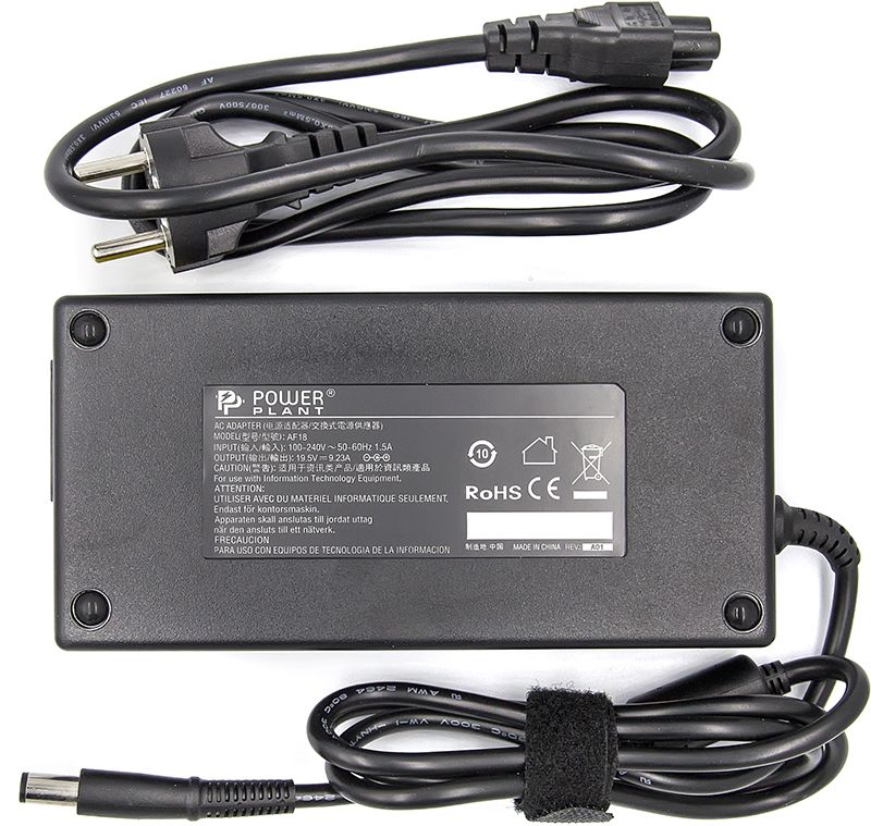 Блок живлення для ноутбуків PowerPlant DELL 220V, 19.5V 180W 9.23A (7.4*5.0) (DL180G7450)