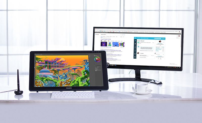 Графічний монітор Huion Kamvas 22 Plus + рукавичка (GS2202)