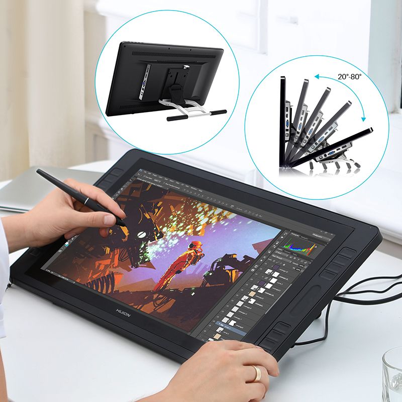 Графічний монітор Huion Kamvas Pro 20 (2019) + рукавичка (GT1901)