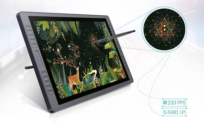 Графический монитор Huion Kamvas GT-221Pro + перчатка