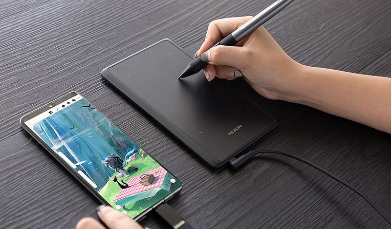 Графічний планшет Huion Inspiroy + рукавичка (H420X)