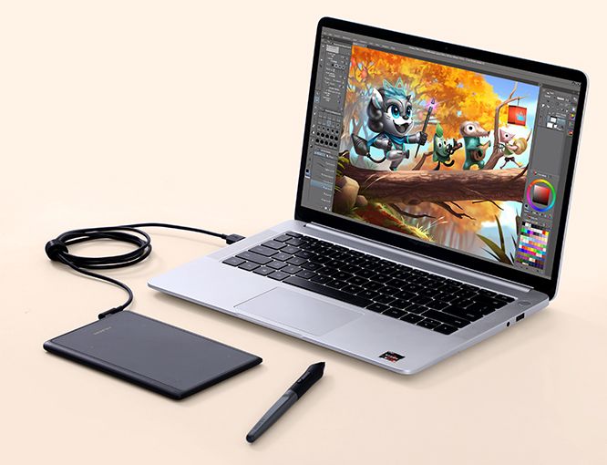Графічний планшет Huion Inspiroy + рукавичка (H420X)