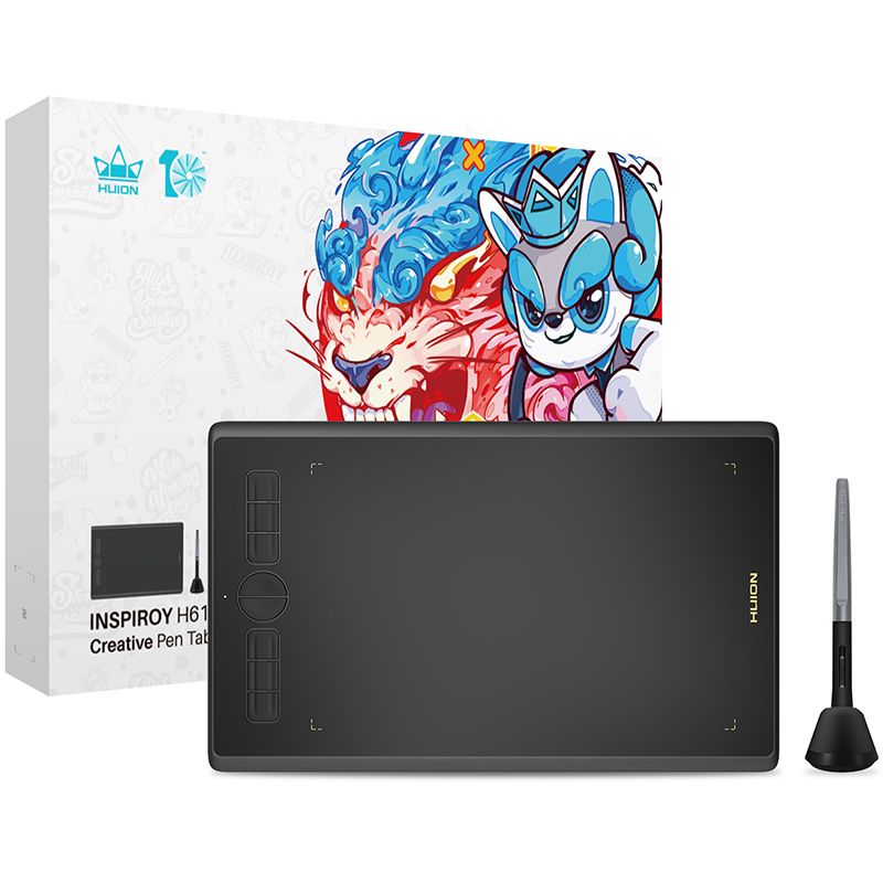 Графічний планшет Huion Inspiroy + рукавичка (H610X)