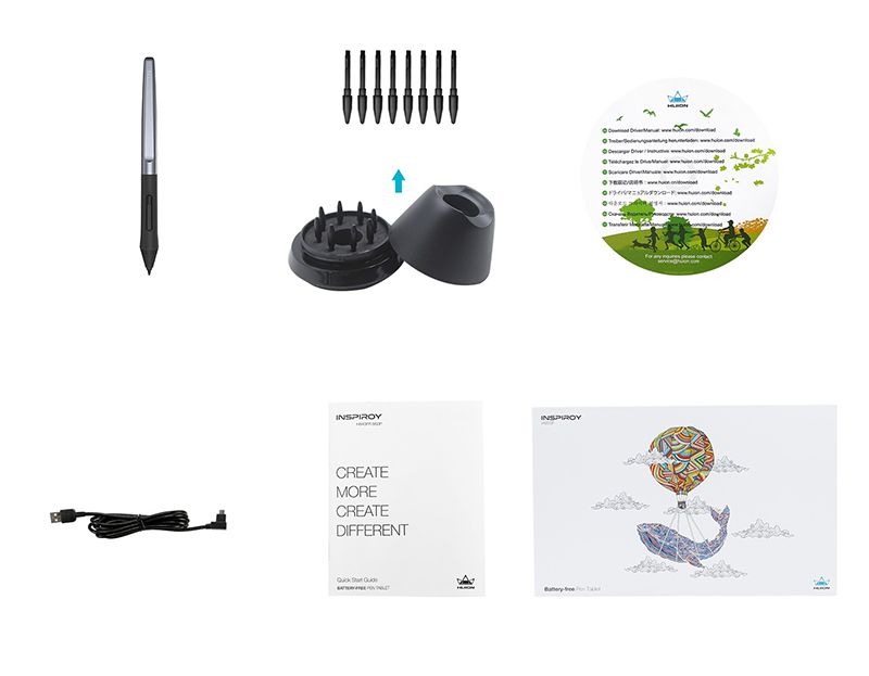 Графічний планшет Huion Inspiroy + рукавичка (H950P)