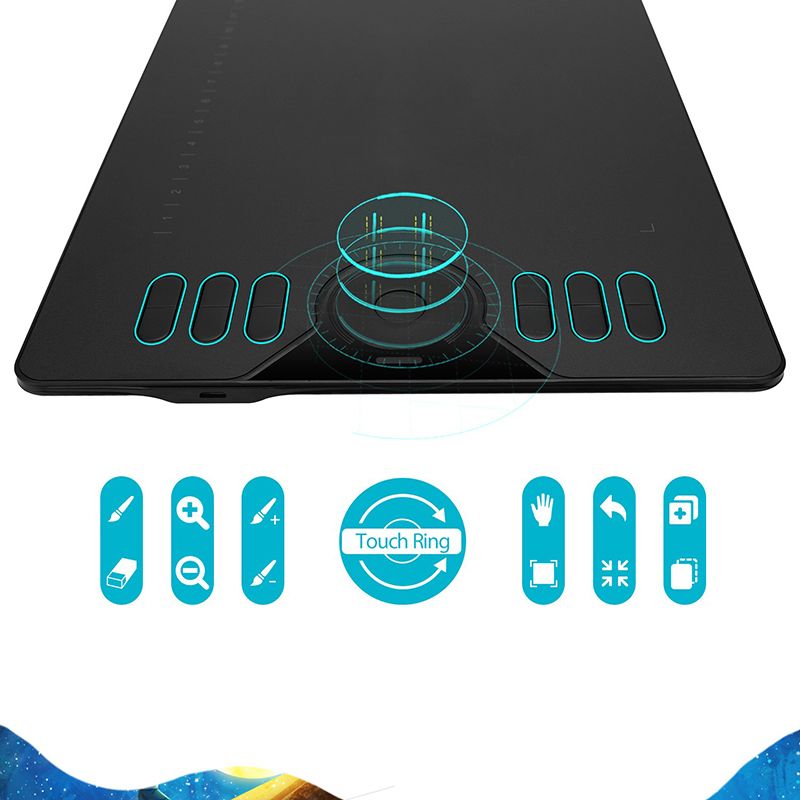 Графічний планшет Huion + рукавичка (HS610)