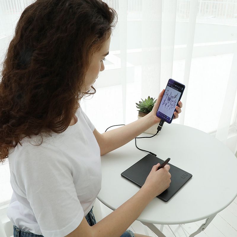 Графічний планшет Huion + рукавичка (HS64)