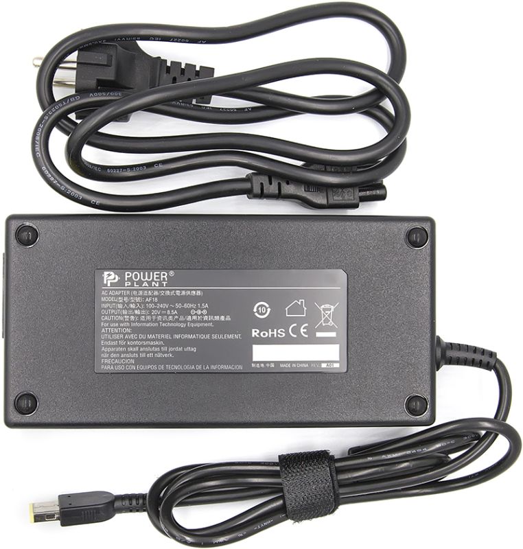 Блок питания для ноутбуков PowerPlant IBM/LENOVO 220V, 170W 20V 8.5A (USB)