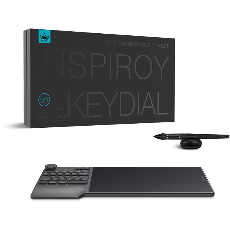 Графічний планшет Huion Inspiroy Keydial + рукавичка (KD200)