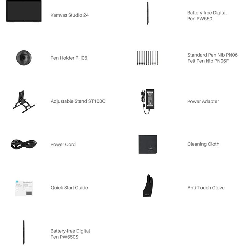 Графический компьютер Huion Kamvas Studio 24 + перчатка