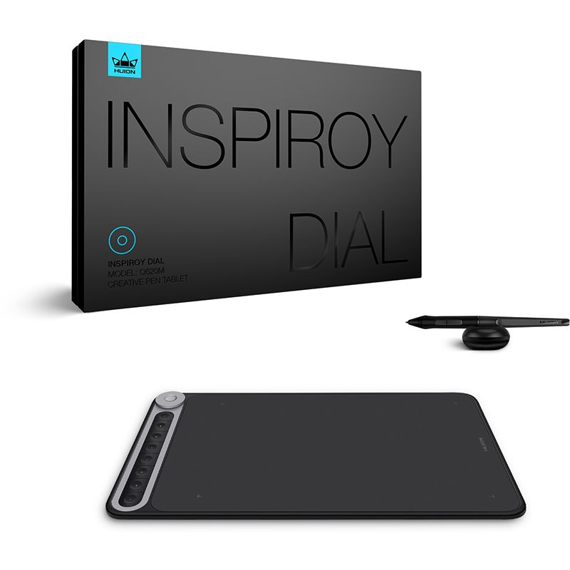 Графічний планшет Huion Inspiroy Dial + рукавичка (Q620M)