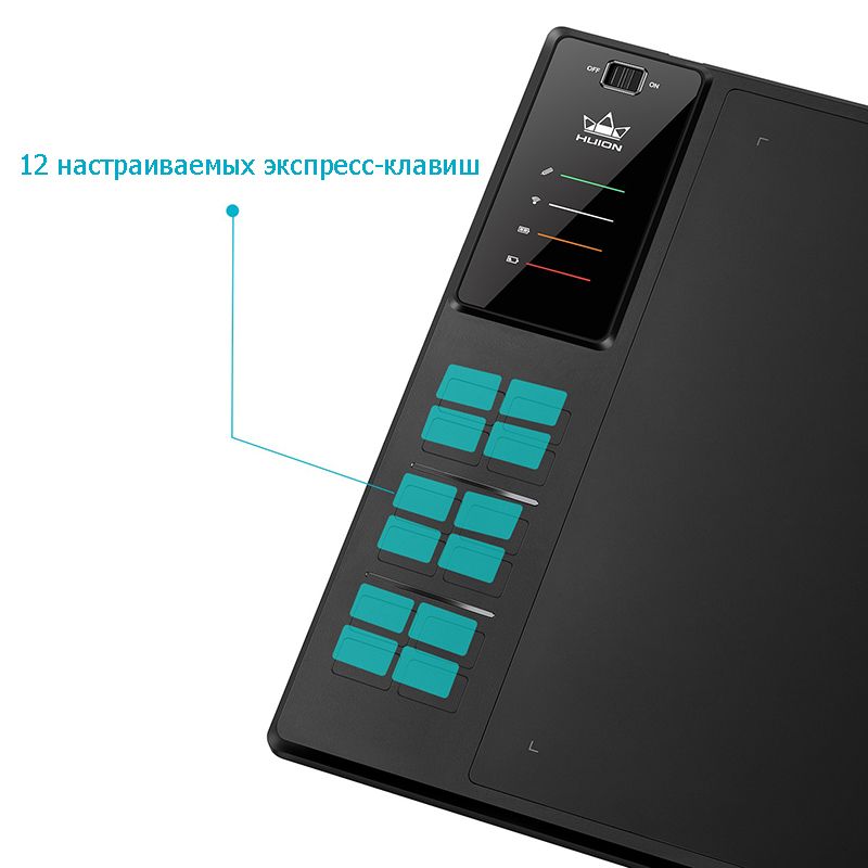 Графічний планшет Huion Inspiroy WH1409 V2 + рукавичка (WH1409V2)