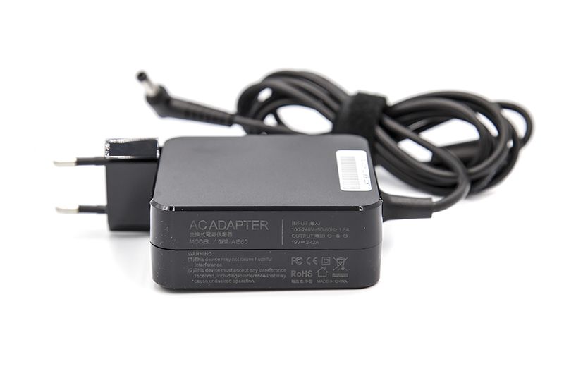 Блок живлення для ноутбуків PowerPlant ACER, ASUS 220V, 19V 65W 3.42A (5.5*2.5) wall mount (WM-AC65F5525)