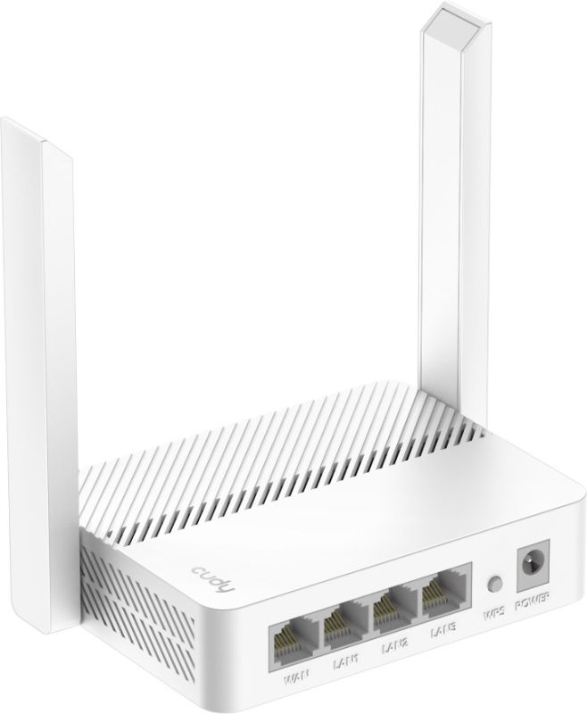 Маршрутизатор Cudy , N300 Wi-Fi Router, 802.11b/g/n,300Mbps, 2.4GHz, 4 × 10/100Mbps Ports, 2 × (WR300)
