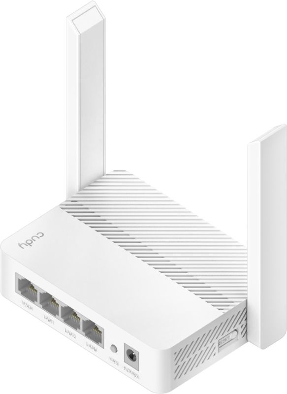 Маршрутизатор Cudy , N300 Wi-Fi Router, 802.11b/g/n,300Mbps, 2.4GHz, 4 × 10/100Mbps Ports, 2 × (WR300)
