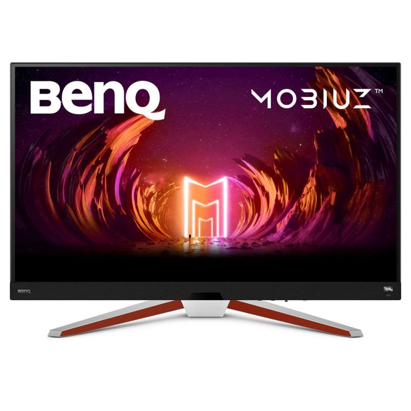 TFT 32" BenQ EX3210U, 4K UHD, IPS, 144Hz, 1 мс, HDMI, DP, USB-hub, HAS, колонки, білий (9H.LKHLB.QBE)