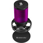 Ігровий стрім мікрофон Defender Impulse GMC 600 USB, RGB, 1.8м чорний (64660)