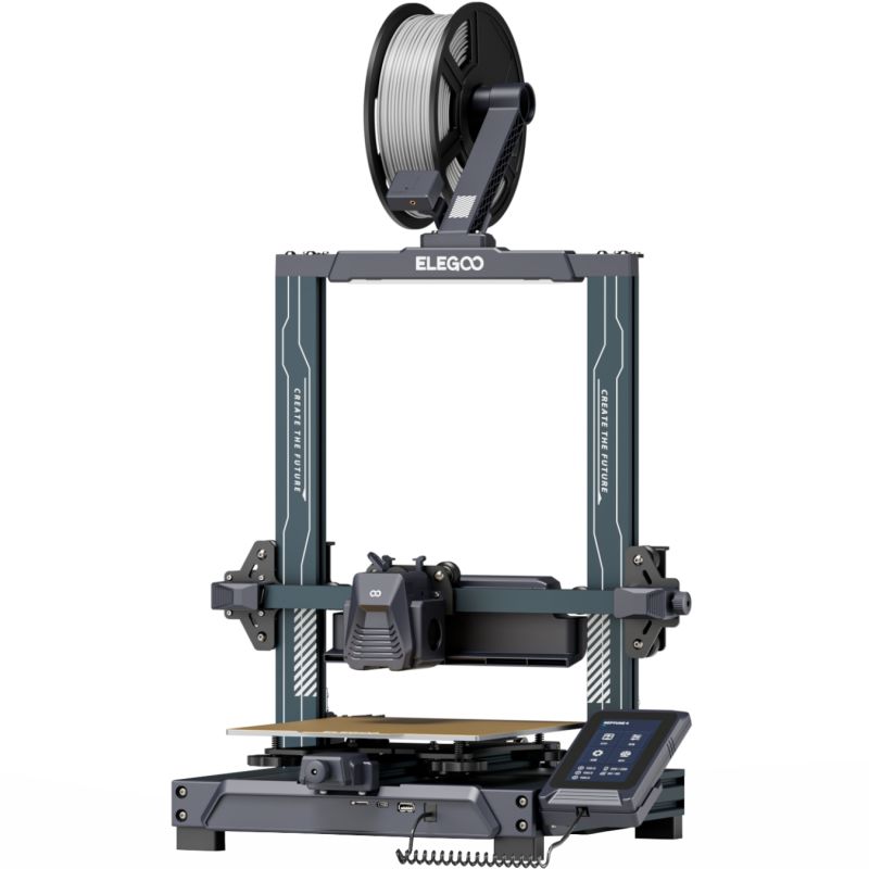 Принтер 3D ELEGOO Neptune 4 (FDM 1.75 mm 0.4 mm 225x225x265 mm WLAN USB сірий) (50.201.012300)