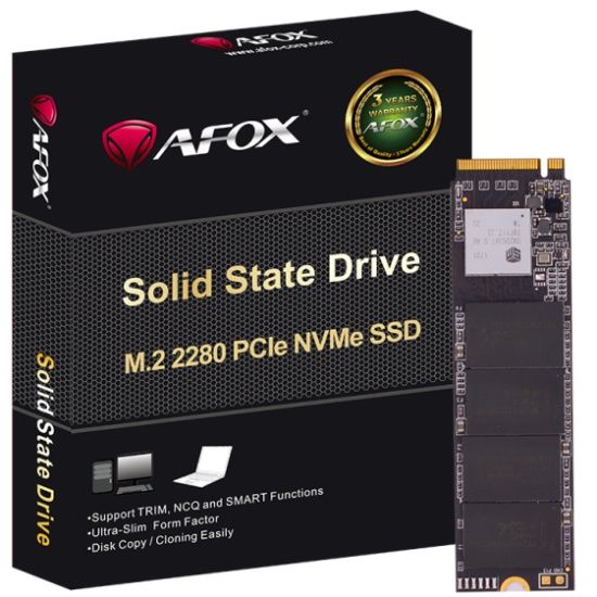 SSD 512Gb AFox ME300 M.2 2280 PCIe NVMe Gen 3x4 3D TLC NAND, Retail (ME300-512GN)