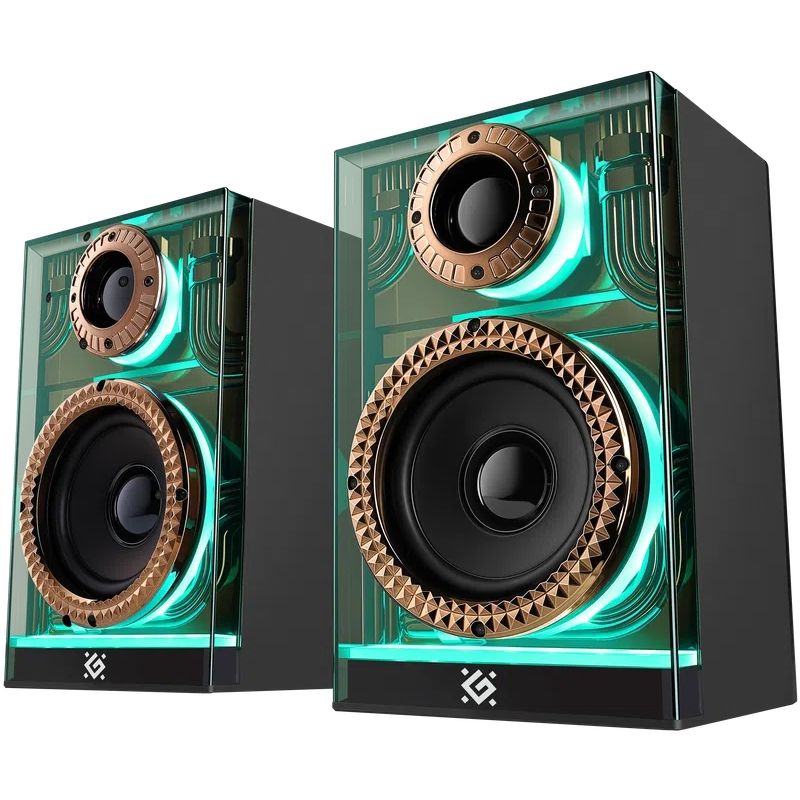 Акустична система 2.0 Defender Futuro, 20Вт Bluetooth/USB/TF/AUX, LED, чорна (65087)