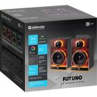 Акустична система 2.0 Defender Futuro, 20Вт Bluetooth/USB/TF/AUX, LED, чорна (65087)