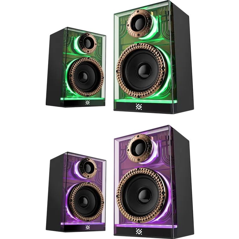 Акустична система 2.0 Defender Futuro, 20Вт Bluetooth/USB/TF/AUX, LED, чорна (65087)